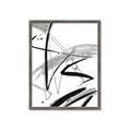 Picture of Black & Silver Lines _GroupedProduct_Rectangle_Portrait_Framed_Matted_