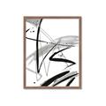 Picture of Black & Silver Lines _GroupedProduct_Rectangle_Portrait_Framed_Matted_