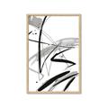 Picture of Black & Silver Lines _GroupedProduct_Rectangle_Portrait_Framed_Matted_