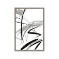 Picture of Black & Silver Lines _GroupedProduct_Rectangle_Portrait_Framed_Matted_