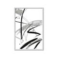 Picture of Black & Silver Lines _GroupedProduct_Rectangle_Portrait_Framed_Matted_