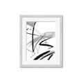 Picture of Black & Silver Lines _GroupedProduct_Rectangle_Portrait_Framed_Matted_