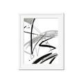 Picture of Black & Silver Lines _GroupedProduct_Rectangle_Portrait_Framed_Matted_