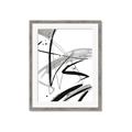 Picture of Black & Silver Lines _GroupedProduct_Rectangle_Portrait_Framed_Matted_