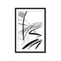 Picture of Black & Silver Lines _GroupedProduct_Rectangle_Portrait_Framed_Matted_