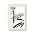 Picture of Black & Silver Lines _GroupedProduct_Rectangle_Portrait_Framed_Matted_