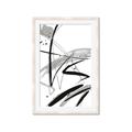Picture of Black & Silver Lines _GroupedProduct_Rectangle_Portrait_Framed_Matted_