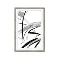 Picture of Black & Silver Lines _GroupedProduct_Rectangle_Portrait_Framed_Matted_