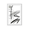 Picture of Black & Silver Lines _GroupedProduct_Rectangle_Portrait_Framed_Matted_