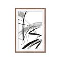 Picture of Black & Silver Lines _GroupedProduct_Rectangle_Portrait_Framed_Matted_