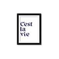Picture of Cest La Vie II _GroupedProduct_Rectangle_Portrait_Framed_Matted_