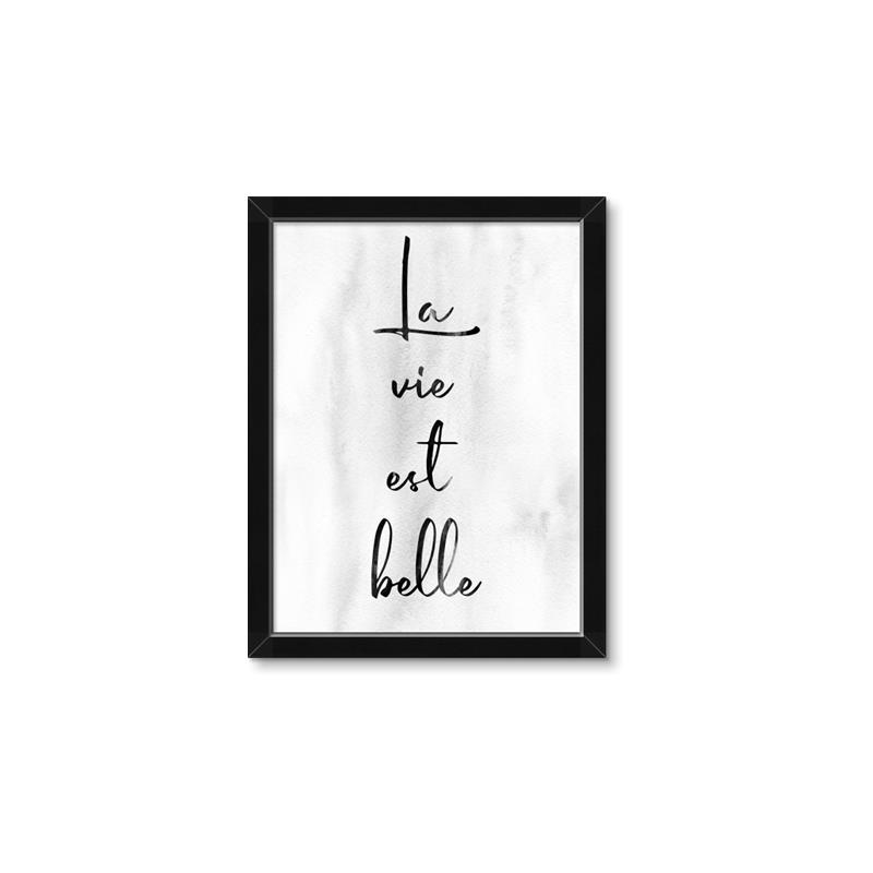 Picture of La Vie Est Belle _GroupedProduct_Rectangle_Portrait_Framed_Matted_