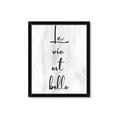 Picture of La Vie Est Belle _GroupedProduct_Rectangle_Portrait_Framed_Matted_