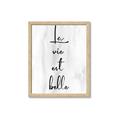 Picture of La Vie Est Belle _GroupedProduct_Rectangle_Portrait_Framed_Matted_