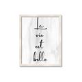 Picture of La Vie Est Belle _GroupedProduct_Rectangle_Portrait_Framed_Matted_
