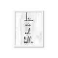 Picture of La Vie Est Belle _GroupedProduct_Rectangle_Portrait_Framed_Matted_