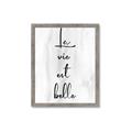 Picture of La Vie Est Belle _GroupedProduct_Rectangle_Portrait_Framed_Matted_