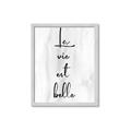 Picture of La Vie Est Belle _GroupedProduct_Rectangle_Portrait_Framed_Matted_