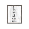 Picture of La Vie Est Belle _GroupedProduct_Rectangle_Portrait_Framed_Matted_