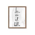 Picture of La Vie Est Belle _GroupedProduct_Rectangle_Portrait_Framed_Matted_
