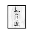 Picture of La Vie Est Belle _GroupedProduct_Rectangle_Portrait_Framed_Matted_