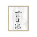 Picture of La Vie Est Belle _GroupedProduct_Rectangle_Portrait_Framed_Matted_