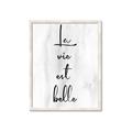 Picture of La Vie Est Belle _GroupedProduct_Rectangle_Portrait_Framed_Matted_