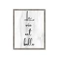 Picture of La Vie Est Belle _GroupedProduct_Rectangle_Portrait_Framed_Matted_