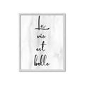 Picture of La Vie Est Belle _GroupedProduct_Rectangle_Portrait_Framed_Matted_