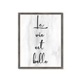 Picture of La Vie Est Belle _GroupedProduct_Rectangle_Portrait_Framed_Matted_