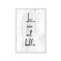 Picture of La Vie Est Belle _GroupedProduct_Rectangle_Portrait_Framed_Matted_