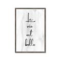 Picture of La Vie Est Belle _GroupedProduct_Rectangle_Portrait_Framed_Matted_