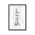 Picture of La Vie Est Belle _GroupedProduct_Rectangle_Portrait_Framed_Matted_