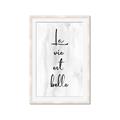 Picture of La Vie Est Belle _GroupedProduct_Rectangle_Portrait_Framed_Matted_
