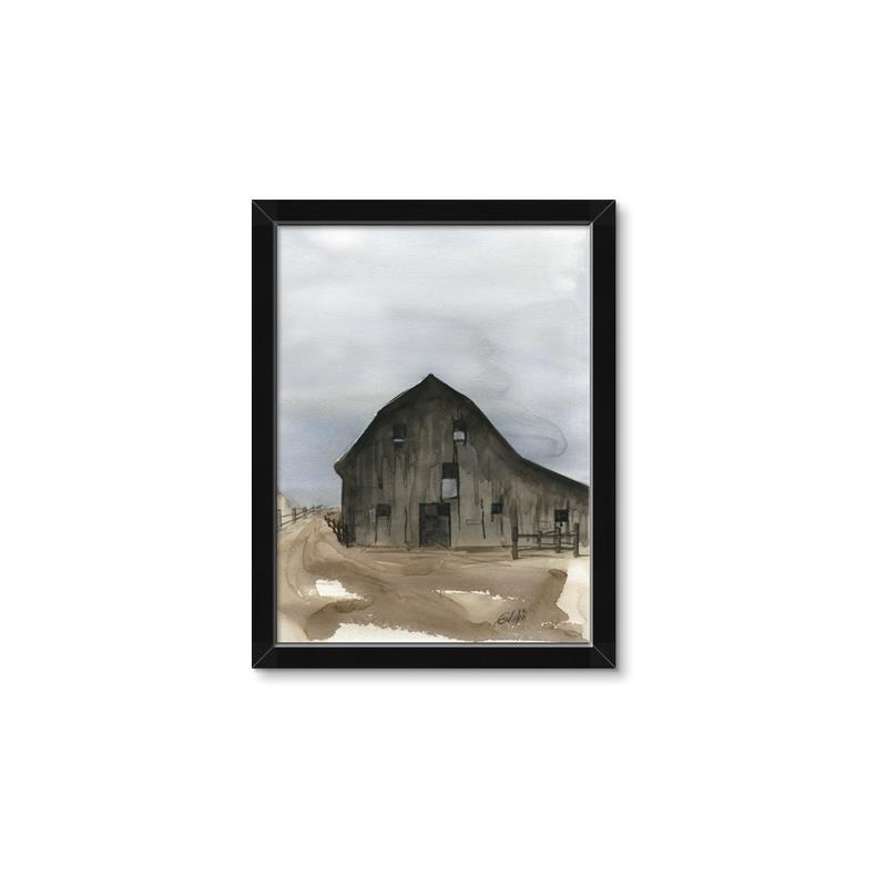 Picture of Barn House _GroupedProduct_Rectangle_Portrait_Framed_Matted_