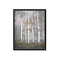 Picture of White Birches In Fall _GroupedProduct_Rectangle_Portrait_Framed_Matted_