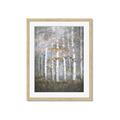 Picture of White Birches In Fall _GroupedProduct_Rectangle_Portrait_Framed_Matted_