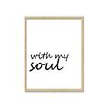 Picture of With My Soul I _GroupedProduct_Rectangle_Portrait_Framed_Matted_