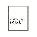 Picture of With My Soul I _GroupedProduct_Rectangle_Portrait_Framed_Matted_