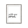 Picture of With My Soul I _GroupedProduct_Rectangle_Portrait_Framed_Matted_