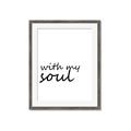 Picture of With My Soul I _GroupedProduct_Rectangle_Portrait_Framed_Matted_
