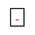 Picture of Red Lip _GroupedProduct_Rectangle_Portrait_Framed_Matted_