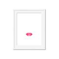 Picture of Red Lip _GroupedProduct_Rectangle_Portrait_Framed_Matted_