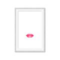 Picture of Red Lip _GroupedProduct_Rectangle_Portrait_Framed_Matted_