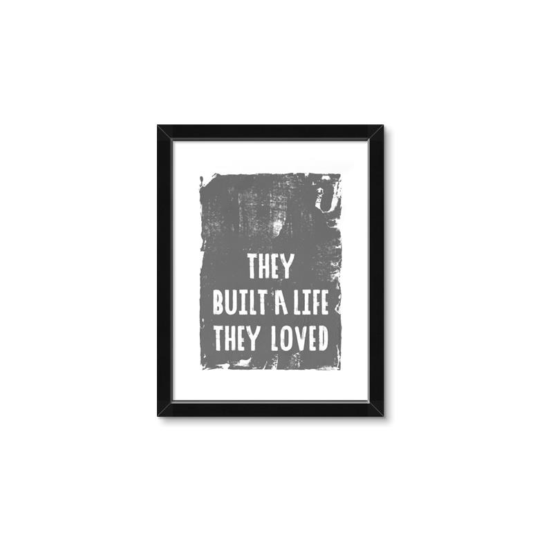 Picture of They Build A Life I _GroupedProduct_Rectangle_Portrait_Framed_Matted_