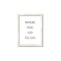 Picture of Where You - Go I'll Go II _GroupedProduct_Rectangle_Portrait_Framed_Matted_