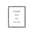 Picture of Where You - Go I'll Go II _GroupedProduct_Rectangle_Portrait_Framed_Matted_