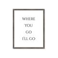 Picture of Where You - Go I'll Go II _GroupedProduct_Rectangle_Portrait_Framed_Matted_