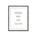 Picture of Where You - Go I'll Go II _GroupedProduct_Rectangle_Portrait_Framed_Matted_