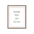 Picture of Where You - Go I'll Go II _GroupedProduct_Rectangle_Portrait_Framed_Matted_